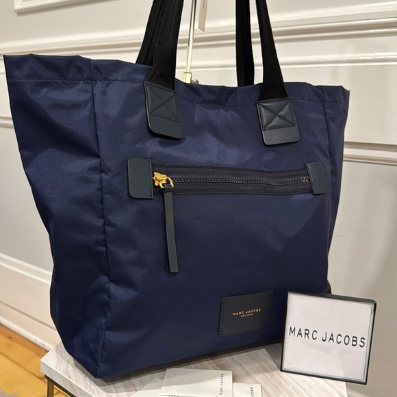 Marc Jacobs Other - Marc Jacobs Bag Large Navy Blue Nylon Weekender Travel Tote Bag NWT